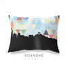 Roanoke Virginia geometric skyline - Pillow | Lumbar / LightSkyBlue - Geometric Skyline