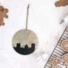 Rochester New York city skyline with vintage Rochester map - City Map Skyline