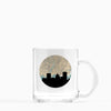 Rochester New York city skyline with vintage Rochester map - Mug | Glass Mug - City Map Skyline