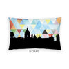 Rome Italy geometric skyline - Pillow | Lumbar / LightSkyBlue - Geometric Skyline