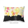 Salvador Brazil geometric skyline - Pillow | Lumbar / Yellow - Geometric Skyline