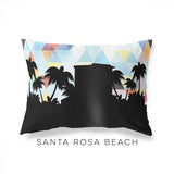 Santa Rosa Florida geometric skyline - Pillow | Lumbar / LightSkyBlue - Geometric Skyline