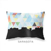 Sarasota Florida geometric skyline - Pillow | Lumbar / LightSkyBlue - Geometric Skyline