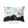 Saskatoon Saskatchewan geometric skyline - Pillow | Lumbar / LightSkyBlue - Geometric Skyline