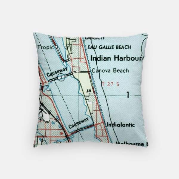 Satellite Beach Florida city skyline - Satellite Beach Florida City Skyline With Vintage Map 11x14 Framed Print Unframed 16x20 18x24 Paperfinch Design 181 2000x 