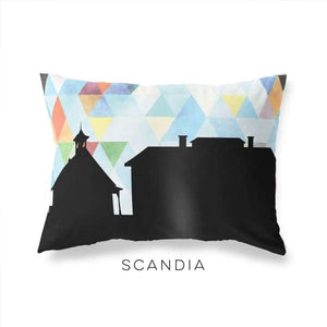 Scandia Missouri geometric skyline - Pillow | Lumbar / LightSkyBlue - Geometric Skyline