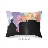 Scandia Missouri geometric skyline - Pillow | Lumbar / RebeccaPurple - Geometric Skyline