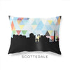 Scottsdale Arizona geometric skyline - Pillow | Lumbar / LightSkyBlue - Geometric Skyline