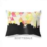 Scottsdale Arizona geometric skyline - Pillow | Lumbar / Yellow - Geometric Skyline