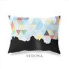 Sedona Arizona geometric skyline - Pillow | Lumbar / LightSkyBlue - Geometric Skyline