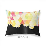 Sedona Arizona geometric skyline - Pillow | Lumbar / Yellow - Geometric Skyline