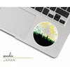 Sendai Japan city skyline with vintage Sendai map - Sticker - City Map Skyline
