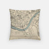 Sevilla city skyline with vintage Sevilla map - City Map Skyline