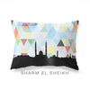 Sharm El-Sheik Egypt geometric skyline - Pillow | Lumbar / LightSkyBlue - Geometric Skyline