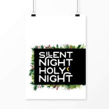 Silent Night Christmas Print - Prints