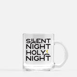Silent Night Holy Night Christmas mug | glass 11 oz mug - Mugs