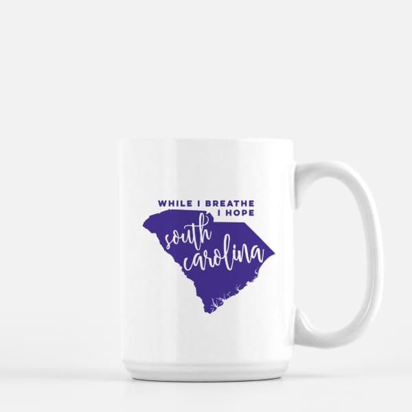 South Carolina State Song | While I Breathe I Hope - Mug | 11 oz / Indigo - State Song