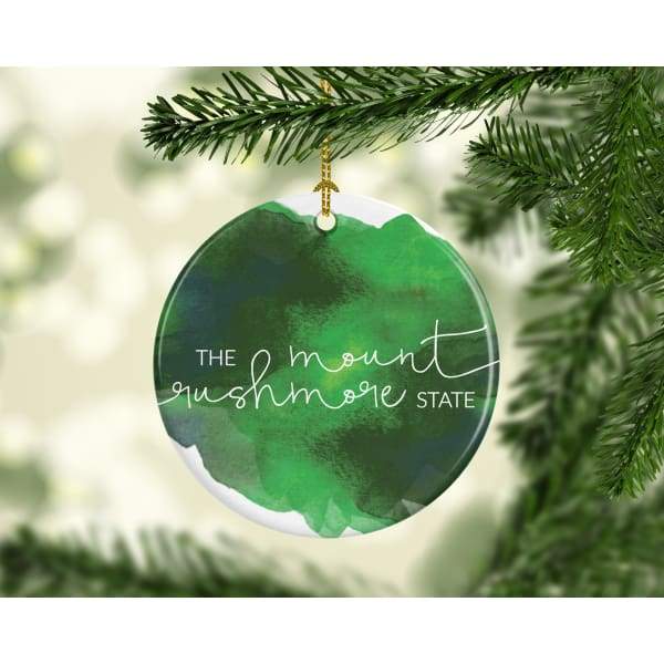 South Dakota state nickname | The Mount Rushmore State - Ornament - State Motto
