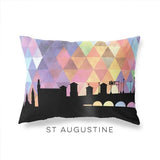 St Augustine Florida geometric skyline - Pillow | Lumbar / RebeccaPurple - Geometric Skyline