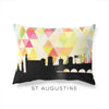 St Augustine Florida geometric skyline - Pillow | Lumbar / Yellow - Geometric Skyline