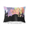 St Petersburg Florida geometric skyline - Pillow | Lumbar / RebeccaPurple - Geometric Skyline