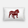 Starkville Mississippi red bulldog - Pillow | Lumbar - City Symbols