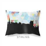 Stirling Scotland geometric skyline - Pillow | Lumbar / LightSkyBlue - Geometric Skyline