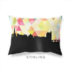 Stirling Scotland geometric skyline - Pillow | Lumbar / Yellow - Geometric Skyline