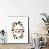 Sunshine State of Mind - 5x7 Unframed Print - Quotes