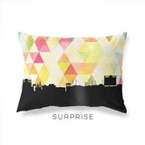 Surprise Arizona geometric skyline - Pillow | Lumbar / Yellow - Geometric Skyline