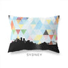 Sydney Australia geometric skyline - Pillow | Lumbar / LightSkyBlue - Geometric Skyline