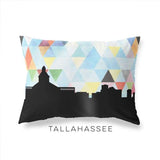 Tallahassee Florida geometric skyline - Pillow | Lumbar / LightSkyBlue - Geometric Skyline