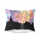 Tallahassee Florida geometric skyline - Pillow | Lumbar / RebeccaPurple - Geometric Skyline