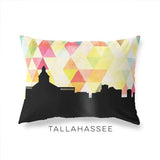 Tallahassee Florida geometric skyline - Pillow | Lumbar / Yellow - Geometric Skyline