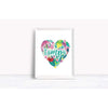 SALE - Tampa floral heart print | 5x7 - Prints