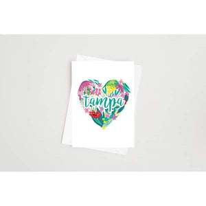 Tampa floral heart print | Secret Sale - Greeting Card - Prints
