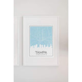 Tampa Florida road map and skyline - Road Map and Skyline