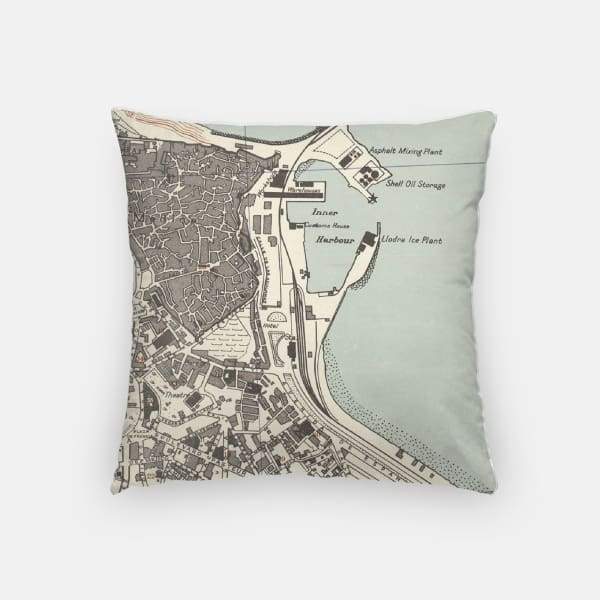 Tangier Morocco city skyline with vintage Tangier map - City Map Skyline