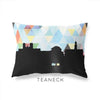 Teaneck New Jersey geometric skyline - Pillow | Lumbar / LightSkyBlue - Geometric Skyline