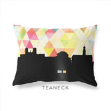 Teaneck New Jersey geometric skyline - Pillow | Lumbar / Yellow - Geometric Skyline