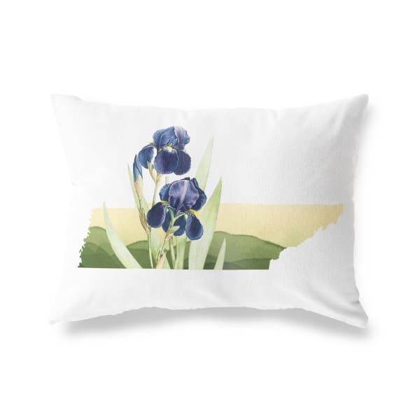 Tennessee Iris | State Flower Series - Pillow | Lumbar - State Flower