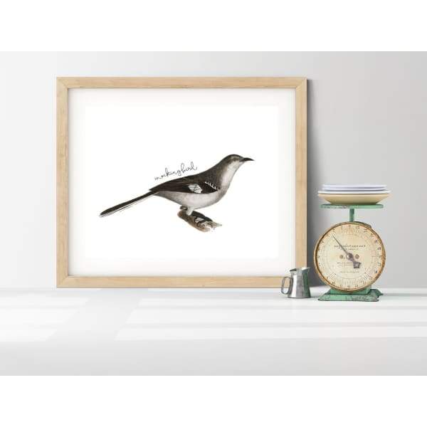 Tennessee state bird | Mockingbird - 5x7 Unframed Print - State Bird