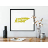 Tennessee State Song | You’ll Always Be Home Sweet Home To Me - 5x7 Unframed Print / Khaki - State Song