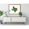 Texas ’home’ state silhouette - 5x7 Unframed Print / DarkGreen - Home Silhouette