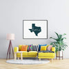 Texas ’home’ state silhouette - 5x7 Unframed Print / DarkSlateGray - Home Silhouette
