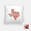 Texas ’home’ state silhouette - Pillow | Square / RosyBrown - Home Silhouette