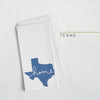 Texas ’home’ state silhouette - Tea Towel / SteelBlue - Home Silhouette