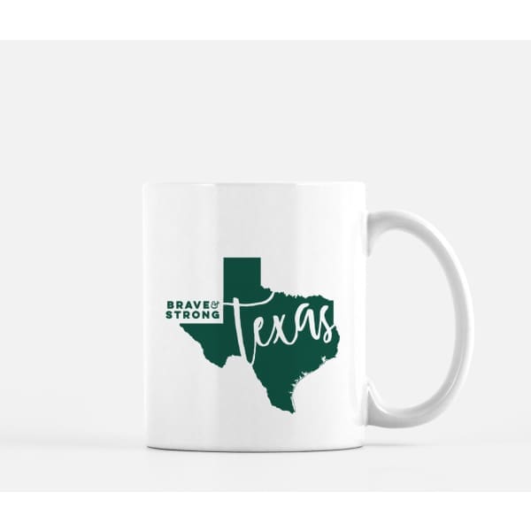 Texas State Song | Brave and Strong - Mug | 11 oz / DarkGreen - State Song