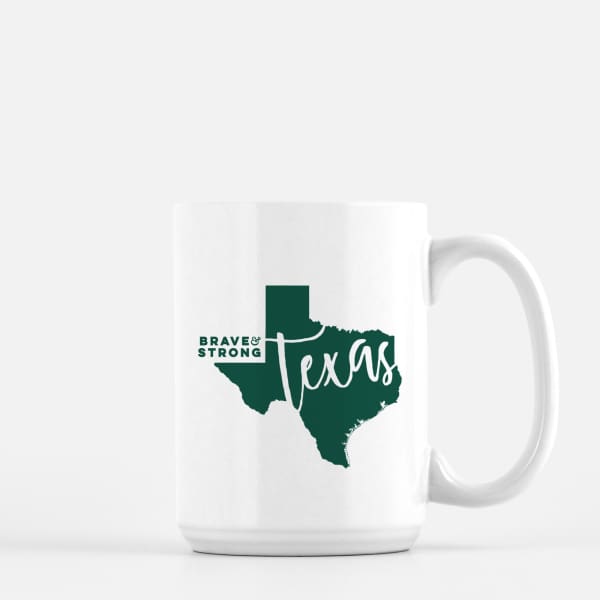 Texas State Song | Brave and Strong - Mug | 15 oz / DarkGreen - State Song