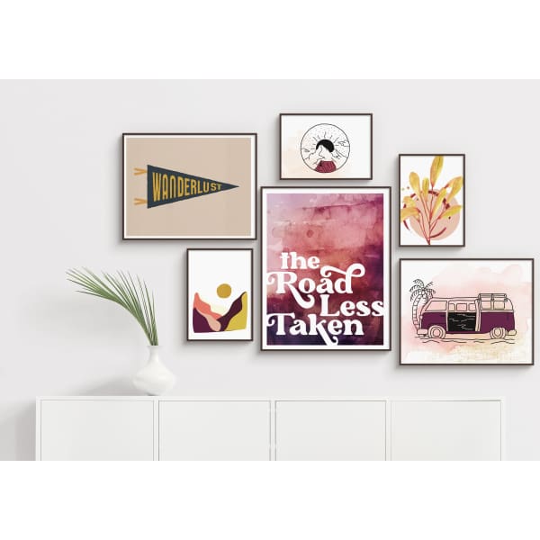 The Road Less Taken gallery wall set - Gallery Walls